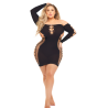 DIAMOND DRIPPIN DRESS BLACK, QS