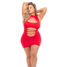 CAN'T COMMIT DRESS RED, QS