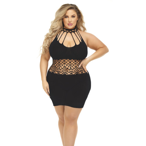 RICH B PHASE DRESS BLACK, QS