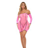 DOUBLE VISION BODYSUIT SET PINK, OS