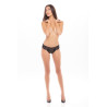 PLAY WITH ME CROTCHLESS THONG BLACK, M/L