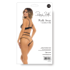 WALK AWAY CROTCHLESS TEDDY BLACK, M/L