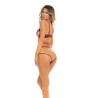 WALK AWAY CROTCHLESS TEDDY BURGUNDY, M/L