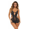 BAD BEHAVIOR 2 PCS CHEMISE SET BLACK, M/L