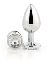 Srebrny korek analny Gleaming Love M - Sklep erotyczny Intymnosc24.pl