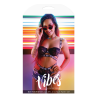 NOT YOUR BITCH LACE CAGE BRA & CUT-OUT PANTY BLACK, L/XL