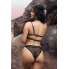 BAD BITCH BLING BRALETTE & BIKINI PANTY BLACK, L/XL