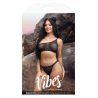 BAD BITCH BLING BRALETTE & BIKINI PANTY BLACK, L/XL
