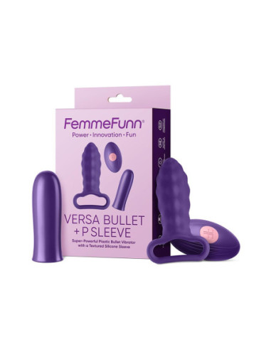 FEMMEFUNN VERSA BULLET WITH P SLEEVE DARK PURPLE