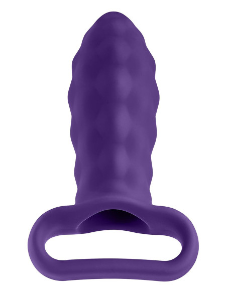 Ciemno fioletowy bezprzewodowy zdalny wibrator Bullet Versa FemmeFunn with P Sleve