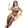 IN THE MOOD 2PC TOP & CROTCHLESS BODYSTOCKING BLACK, QS