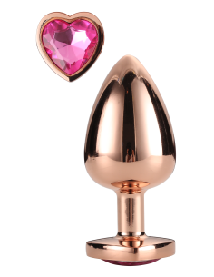 Średnia wtyczka analna Gleaming Love Rose Gold - Sklep erotyczny Intymnosc24.pl