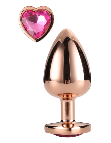 GLEAMING LOVE ROSE GOLD PLUG MEDIUM