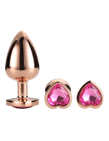 GLEAMING LOVE ROSE GOLD PLUG SET