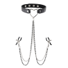 Zaciski SportSheets SM Amor Collar with Nipple Jewelry - Sklep erotyczny Intymnosc24.pl