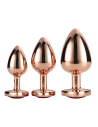 GLEAMING LOVE ROSE GOLD PLUG SET