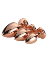 GLEAMING LOVE ROSE GOLD PLUG SET
