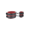 SPORTSHEETS SAFFRON THIGH AND WRIST CUF SET BLACK