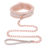 PEACHES ‘N CREAME FUR COLLAR & LEASH