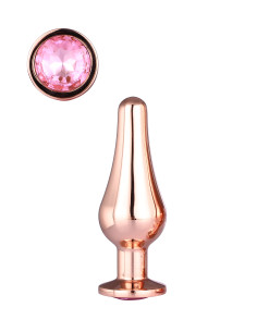 Korek analny Gleaming Love Rose Gold Pleasure Plug S - Sklep erotyczny Intymnosc24.pl