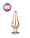 Korek analny Gleaming Love Rose Gold Pleasure Plug S - Sklep erotyczny Intymnosc24.pl