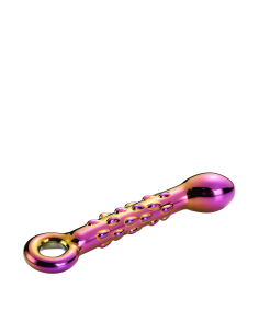 GLAMOUR GLASS RIBBED G-SPOT DILDO 2