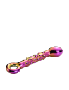 GLAMOUR GLASS RIBBED G-SPOT DILDO