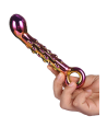 Szklane dildo Glamour Ribbed G-Spot - Sklep erotyczny Intymnosc24.pl