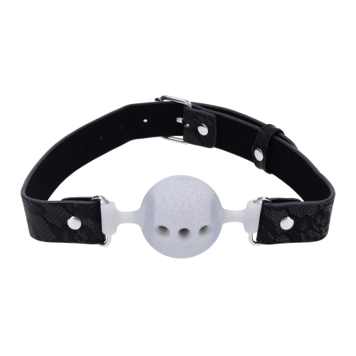 SPORTSHEETS SEX AND MISCHIEF LACE SILICONE BREATHABLE BALL GAG