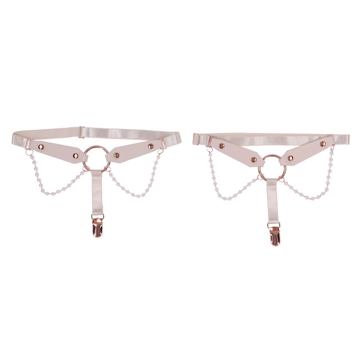 PEACHES 'N CREAME PEARL GARTERS