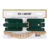 SPORTSHEETS INDICA CUTOUT COLLAR AND LEASH
