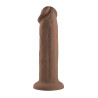 EVOLVED 7 INCH GIRTHY VIBRATING DONG DARK FLESH