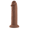 EVOLVED 7 INCH GIRTHY VIBRATING DONG DARK FLESH
