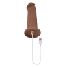 EVOLVED 7 INCH GIRTHY VIBRATING DONG DARK FLESH