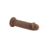 EVOLVED 7 INCH GIRTHY VIBRATING DONG DARK FLESH