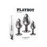 Zestaw trzech korków do treningów Playboy Pleasure 3 Ways - Sklep erotyczny Intymnosc24.pl