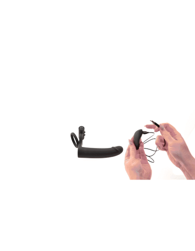 GENDER X DILDO WITH COCKRING BLACK