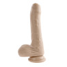 EVOLVED PEEK A BOO VIBRATING DILDO 8 INCH LIGHT