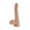 EVOLVED PEEK A BOO VIBRATING DILDO 8 INCH LIGHT