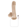 EVOLVED PEEK A BOO VIBRATING DILDO 8 INCH LIGHT