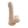 EVOLVED PEEK A BOO VIBRATING DILDO 8 INCH LIGHT