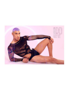 RAINBOW PARTY OUT OF ORBIT BODYSUIT BLACK, L/XL 2