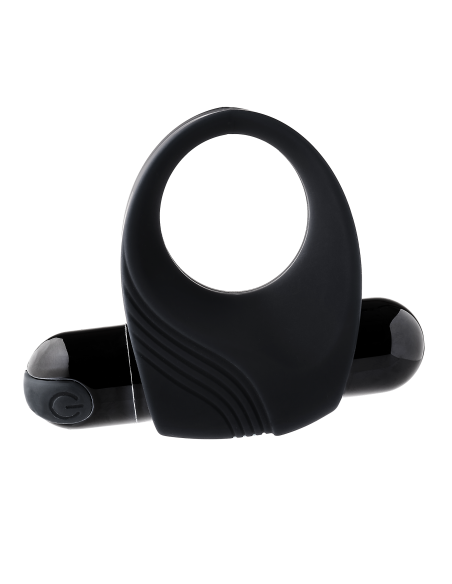 RAMROD VIBRATING COCKRING WITH BIG BULLET BLACK