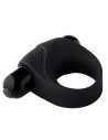 RAMROD VIBRATING COCKRING WITH BIG BULLET BLACK