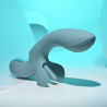 EVOLVED RABBIT VIBRATOR TAKE YOUR FLICK BLUE