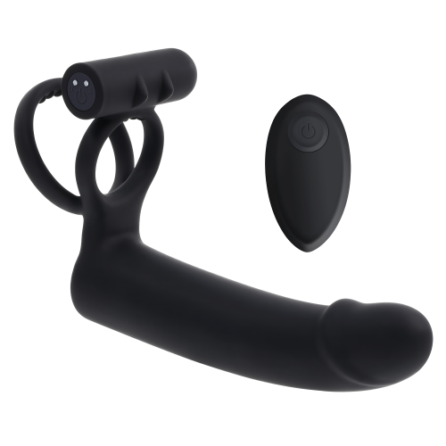 GENDER X DILDO WITH COCKRING BLACK