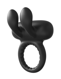 RAMROD RABBIT VIBRATING COCKRING BLACK