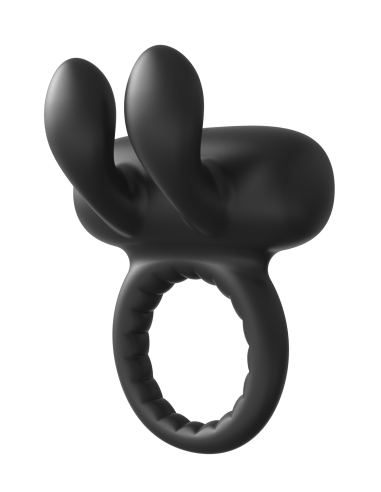 RAMROD RABBIT VIBRATING COCKRING BLACK