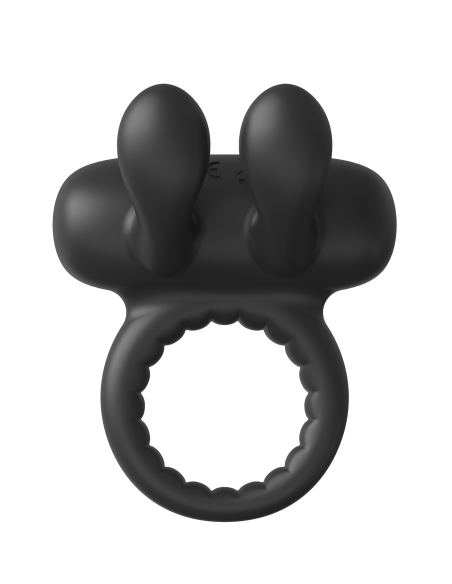RAMROD RABBIT VIBRATING COCKRING BLACK