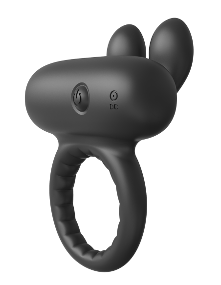RAMROD RABBIT VIBRATING COCKRING BLACK